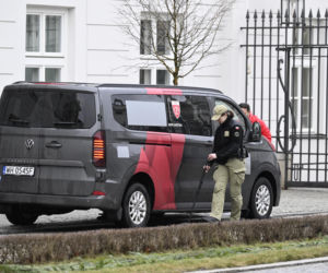 Kacper Tomasiak i skoczkowie u prezydenta