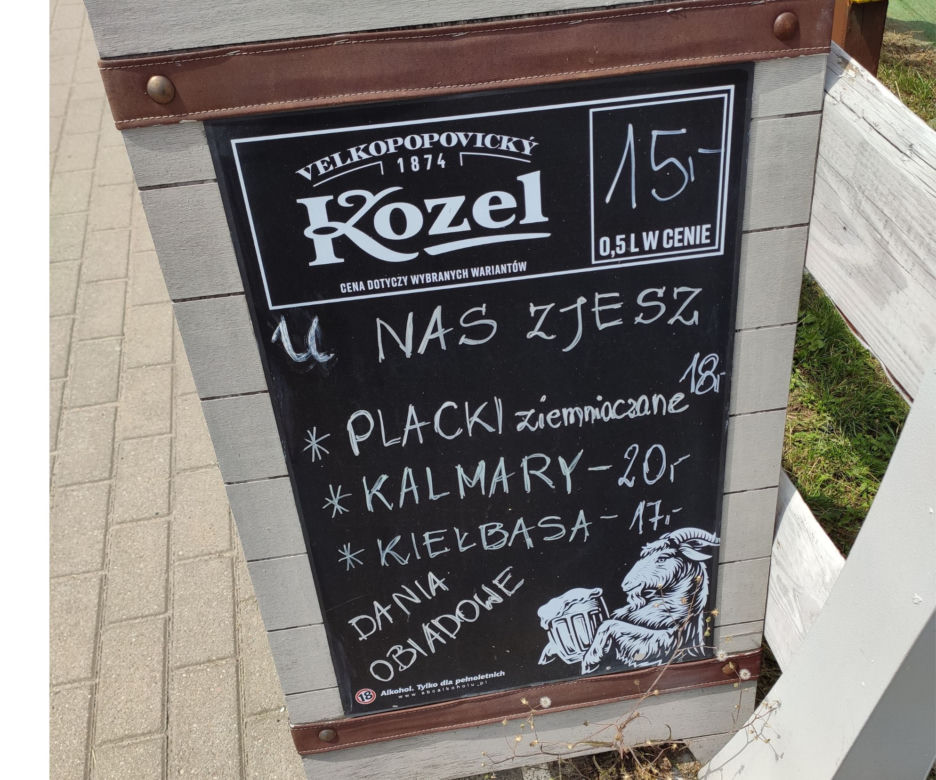 Placki ziemniaczane kosztują tylko 2 zł mniej niż kalmary.