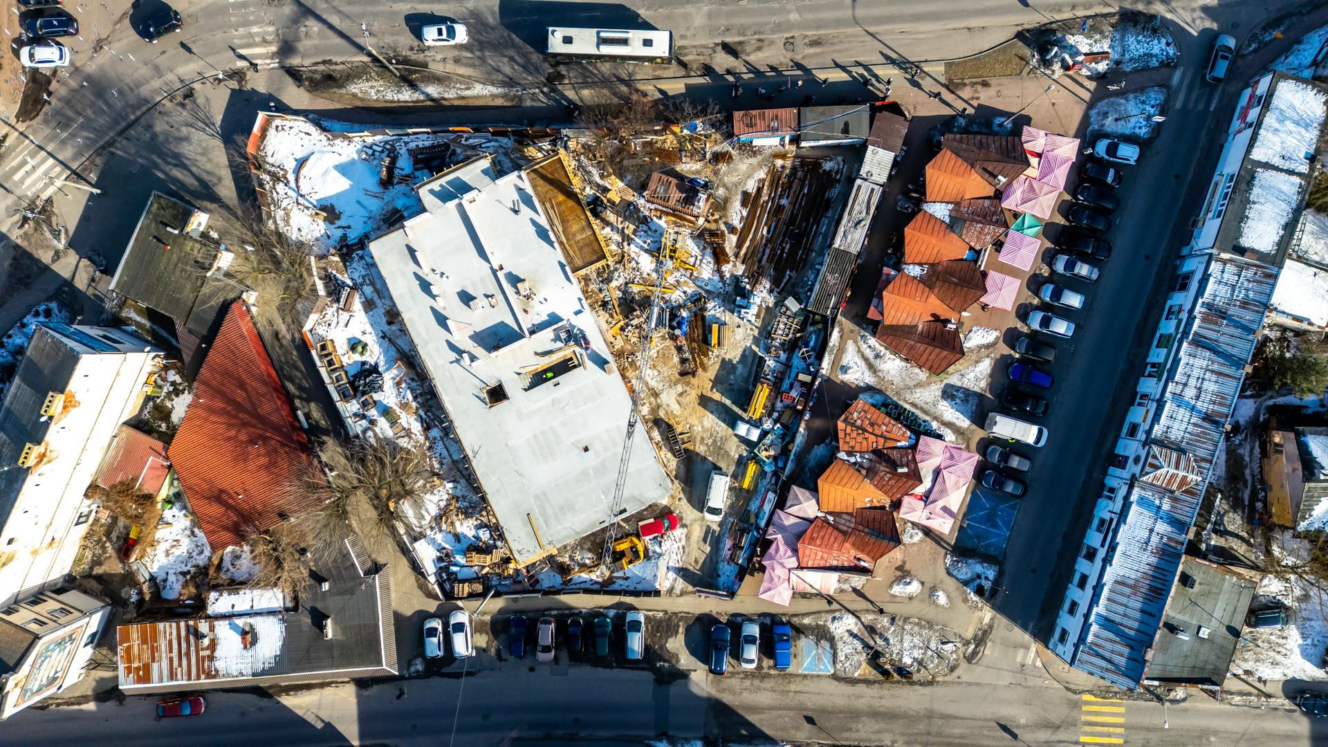 Budowa targowiska w Otwocku