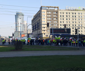 Protest rolników w centrum Warszawy