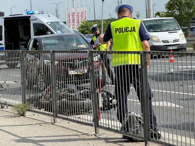 Motocyklista nie żyje! Wstrząsający wypadek pod Warszawą. Jest szokujące nagranie z kamery