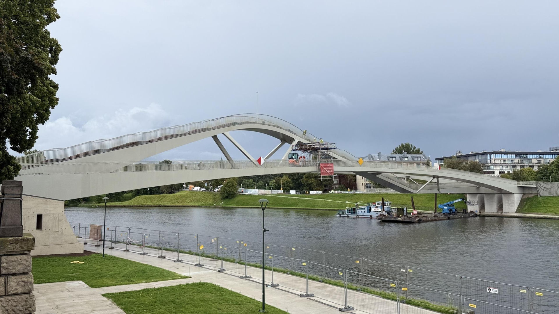 Kładka Kazimierz - Ludwinów w Krakowie - wrzesień 2026