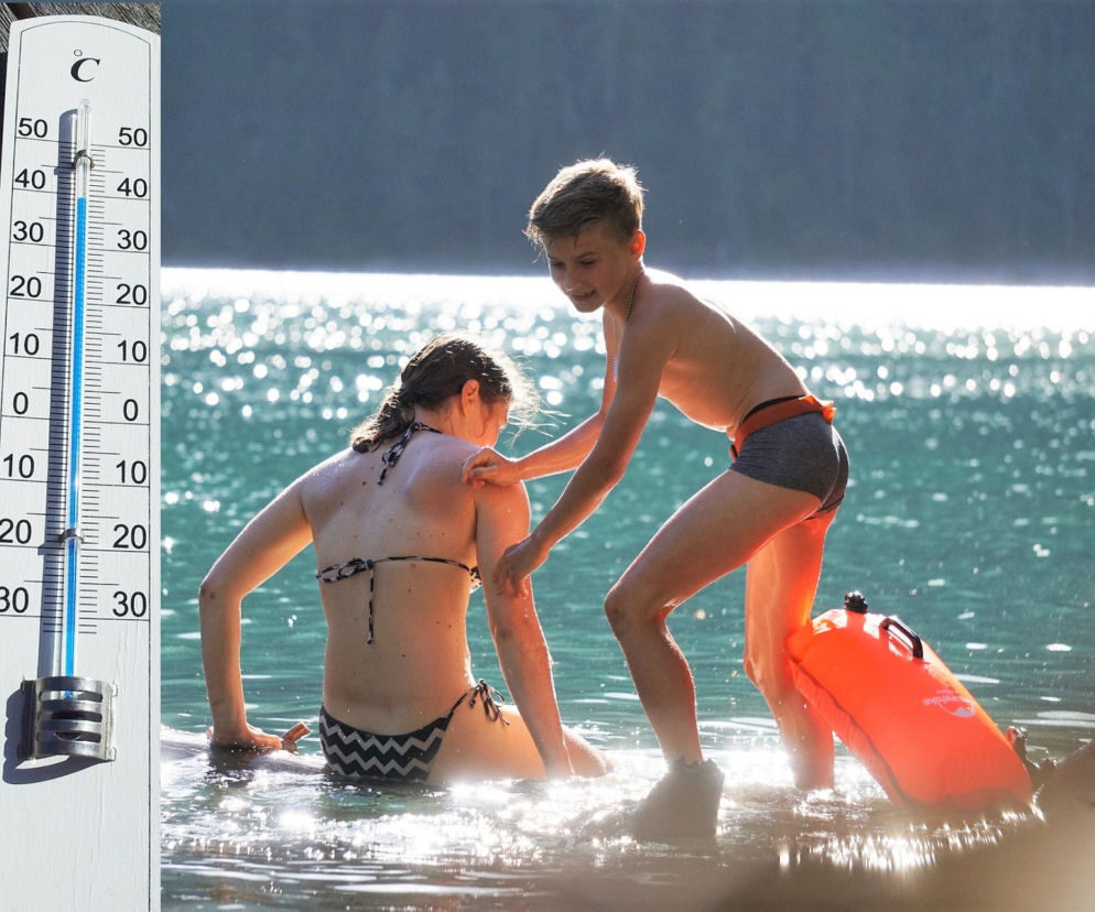 temperatura wody, temperatury lato, dzieci, zabawa nad wodą