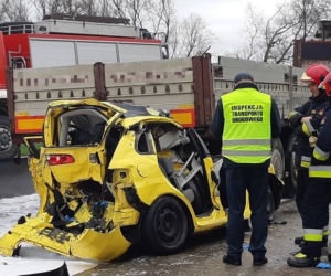 Wypadek na DK 8 w Cieszycach