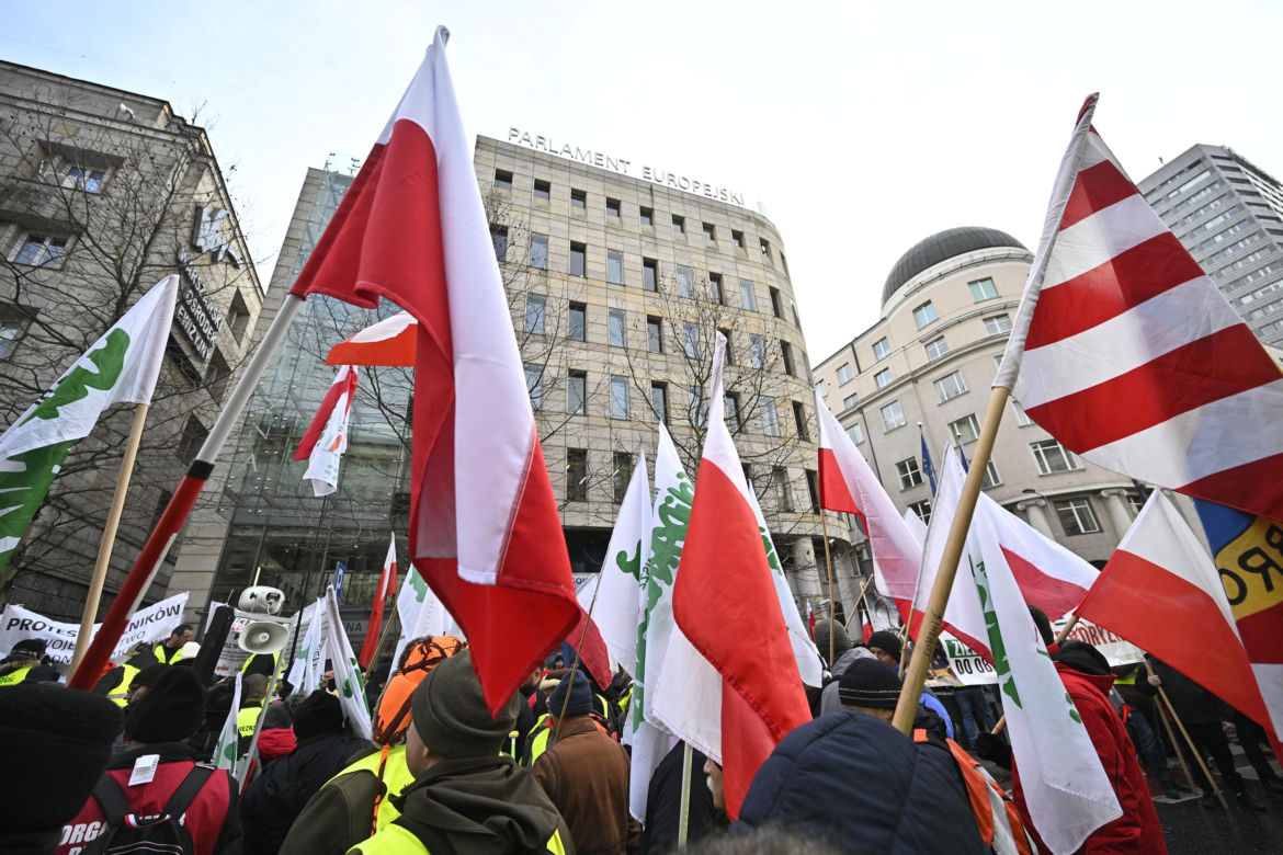 Protest rolników w Warszawie (3.01.2025)