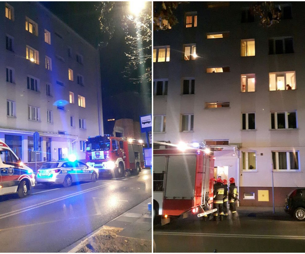 Pożar przy ul. Kazimierza Wielkiego