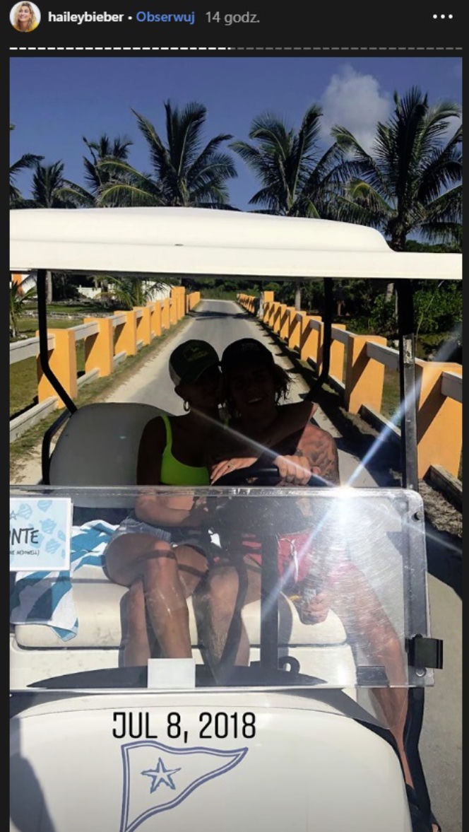 Hailey Bieber i Justin Bieber we wspomnieniach na Insta Stories