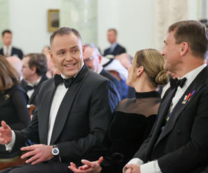 Karol Nawrocki i Radosław Sikorski na Korpusem Dyplomatycznym. Te miny mówią wszystko!