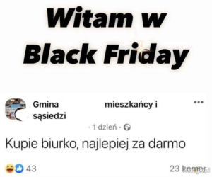 Memy na Black Friday