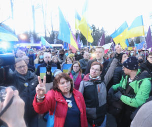 Kijów-Warszawa jedna sprawa. Kolejny protest pod ambasadą Rosji