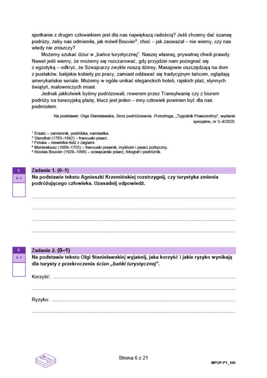 Matura 2023 - arkusz nowej formuły 2023: zadania, tematy (TEST)