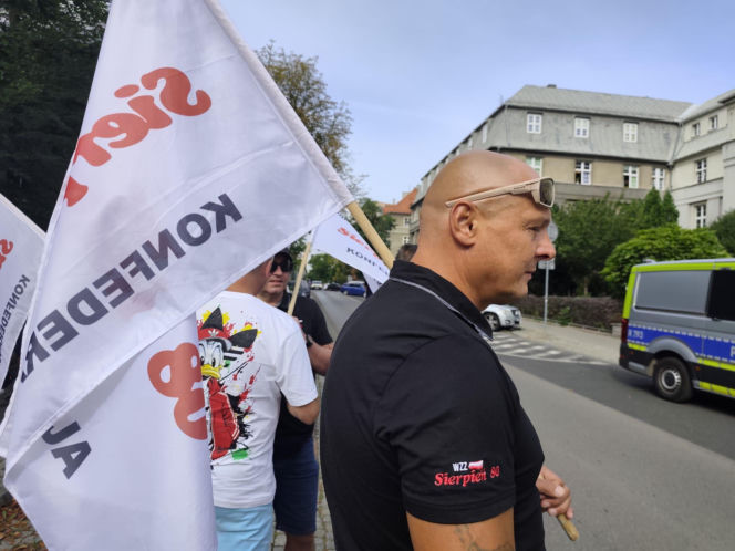 Protest górników i hutników