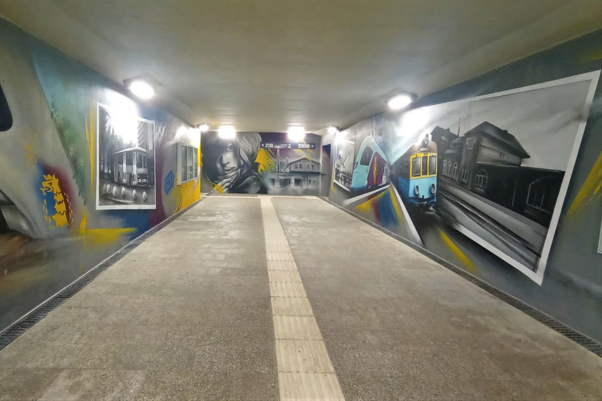 Tunel na stacji w Szczecinie Podjuchach