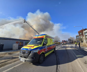 Spłonęła jedyna całodobowa Biedronka!