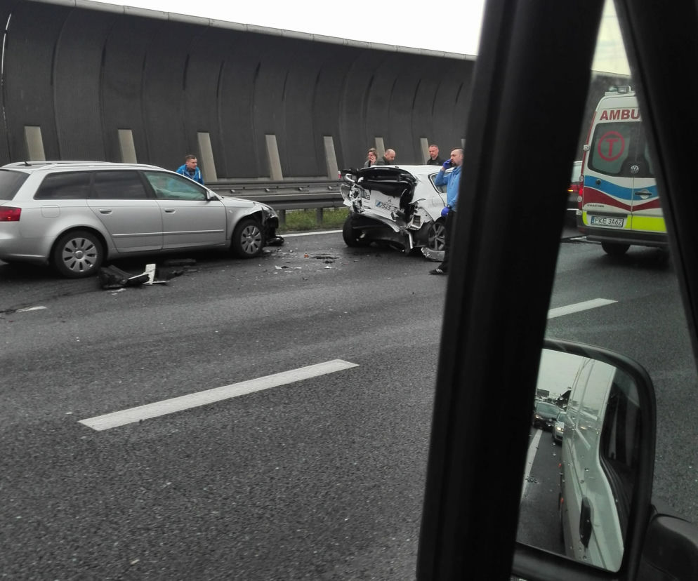 Wypadek spowodował spore korki