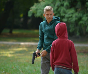 Pierwsza miłość. Tomek (Oskar Wojciechowski), Maciek (Joachim Olko)