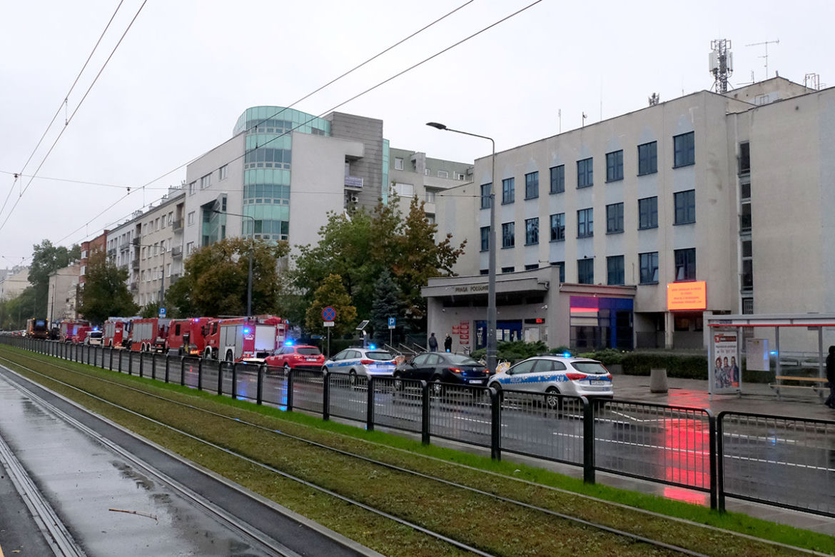 Alarm bombowy na Pradze-Południe 