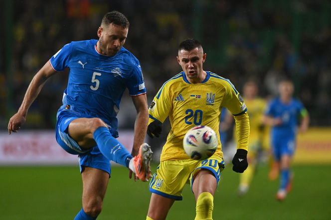 Transparenty na meczu Ukraina - Islandia