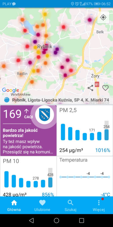 Fatalna jakość powietrza w woj. śląskim! Normy przekroczone o setki procent [ZDJĘCIA]