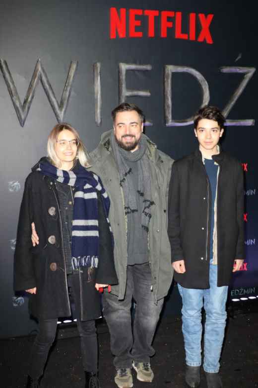 Sekielski z dziećmi na premierze "Wiedźmina"