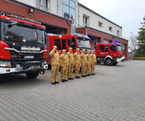 Hołd dla druha z OSP Trąbki