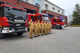 Hołd dla druha z OSP Trąbki