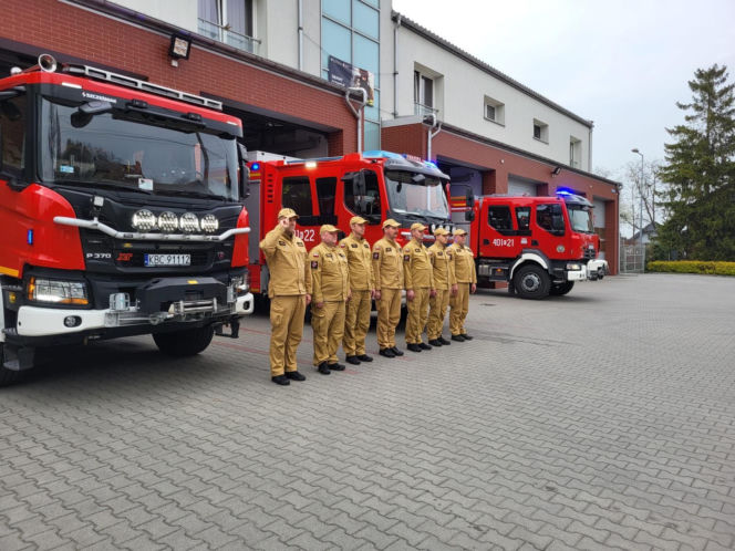 Hołd dla druha z OSP Trąbki
