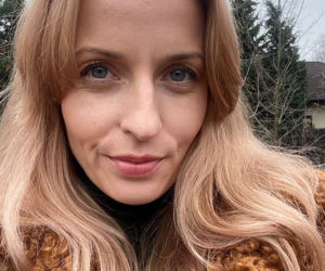 M jak miłość. Agnieszka Judycka (Nina) na planie