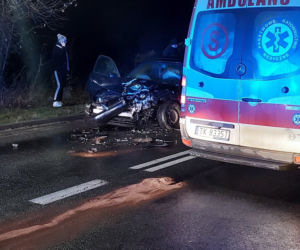 Wypadek Iłżecka 19.12.21 Starachowice