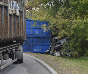 Wypadek ciężarówki