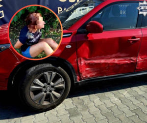 Uderzyła w krawężnik, potem uszkodziła dwa auta. Miała blisko 1,7 promila