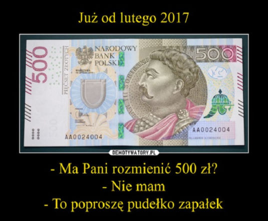 Banknot 500 zł - FAKTY vs MEMY