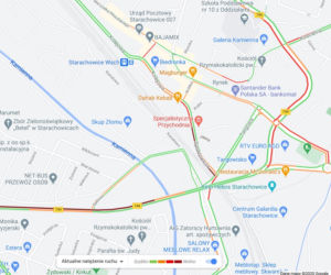 Korki po zamknięciu przejazdu Starachowice-Zachodnie