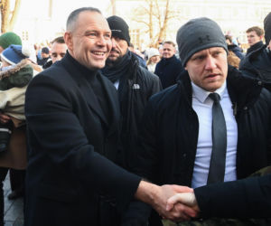 Karol i Marta Nawroccy na Orszaku Trzech Króli