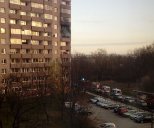 Kraków: Groźny pożar w bloku