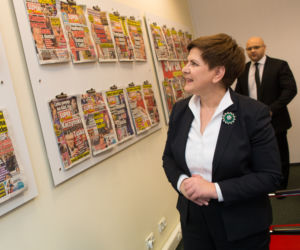 Premier Beata Szydło w redakcji Super Expressu