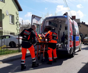 Nowe Grocholice koło Raszyna. Wypadek motocylisty