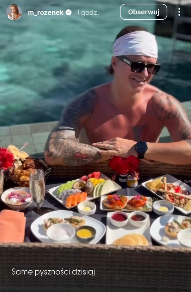 Małgorzata Rozenek i Radosław Majdan na Malediwach