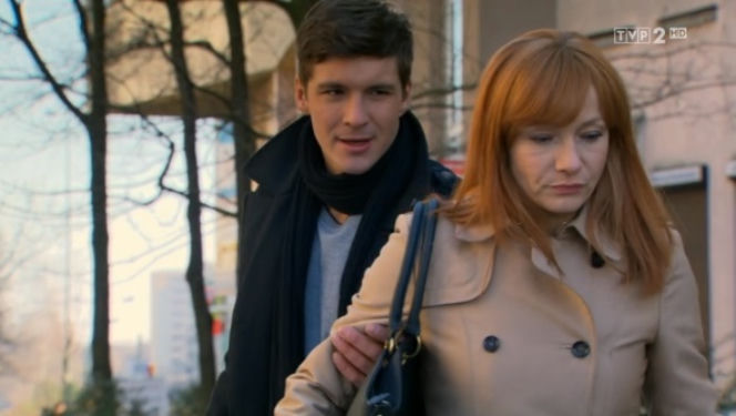 M jak miłość odc. 1151. Marcin (Mikołaj Roznerski), Agnieszka (Magdalena Walach)