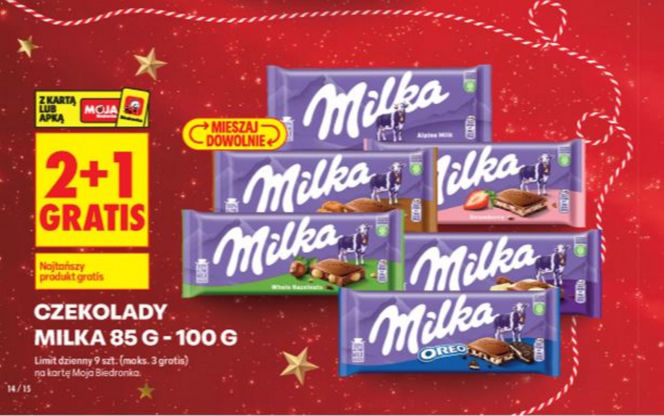 romocje na słodycze w Biedronce
