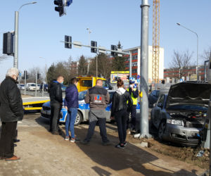 Stłuczka na Zawadzkiej w Łomży
