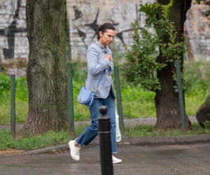 Olga Bończyk na czerwonym świetle