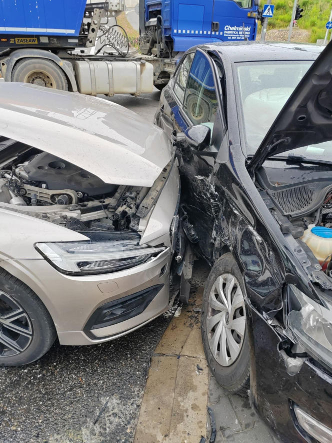 Wypadek na skrzyżowaniu w Starachowicach