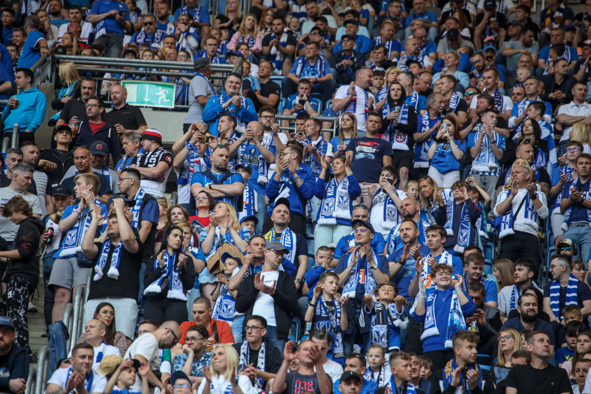 Tak bawili się kibice na meczu Lech Poznań - Jagiellonia Białystok