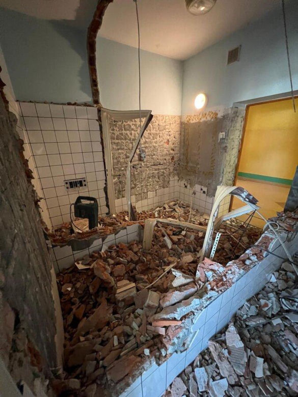 Łazienki w SP 7 w Lesznie po remoncie