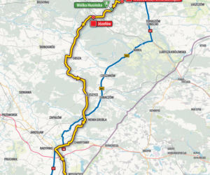 Trasa 2. etapu Tour de Pologne 2021