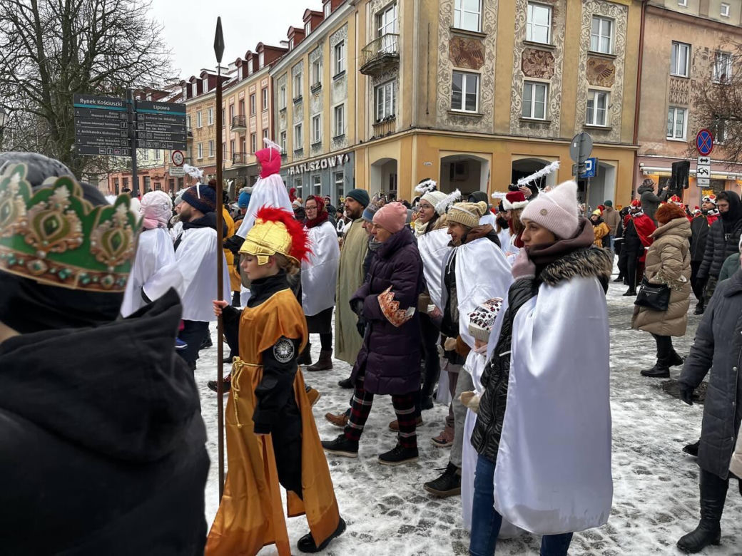Orszak Trzech Króli 2025 na ulicach Białegostoku