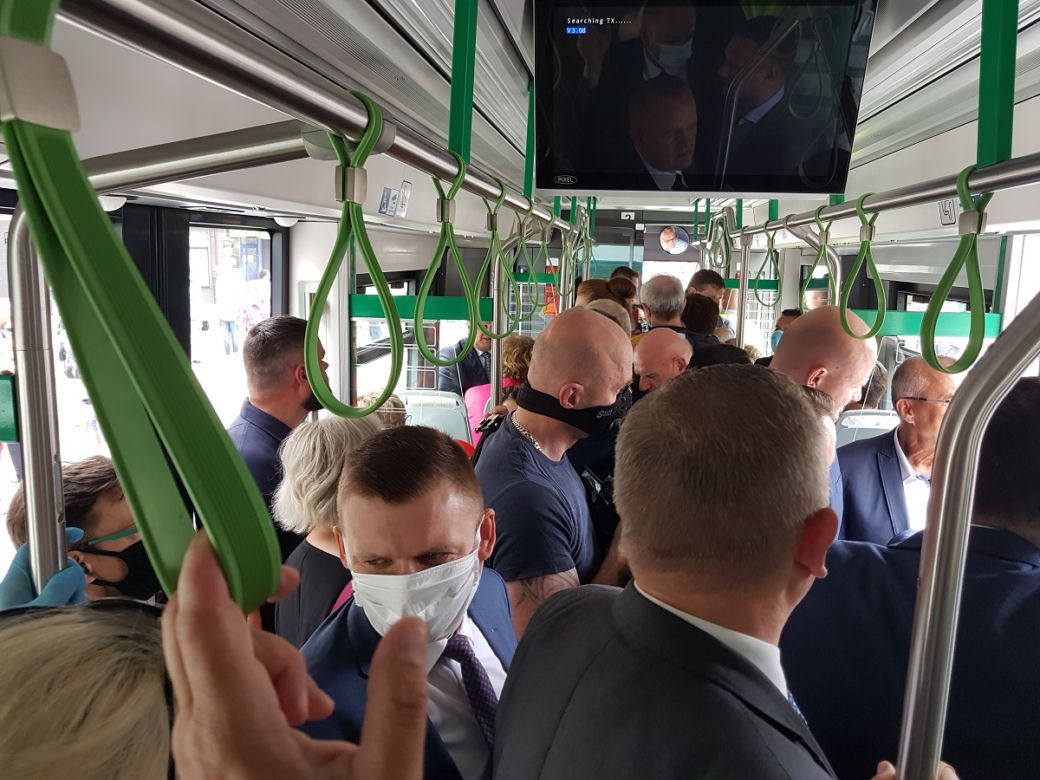 Tramwaje wróciły do Gorzowa. Było tłoczno. Czasami nawet za bardzo. 