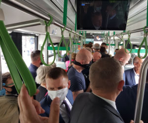 Tramwaje wróciły do Gorzowa. Było tłoczno. Czasami nawet za bardzo. 