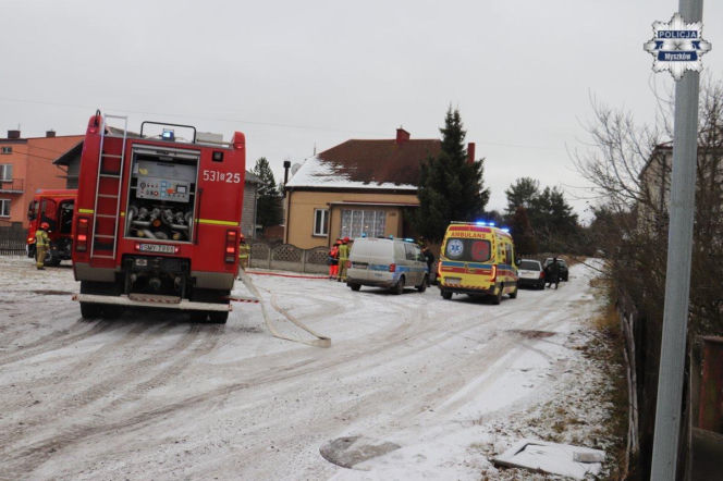 Pożar domu Myszków
